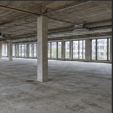 Espace entièrement curé et prêt pour la rénovation